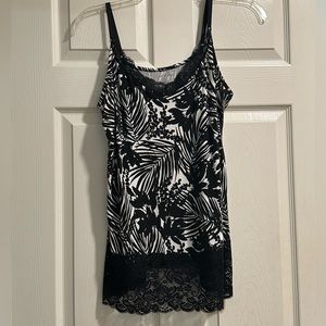Lane Bryant Floral lace detail cami